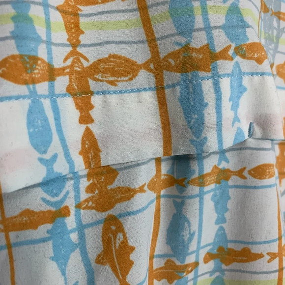 Bob Timberlake  Men’s Fish Print Short Sleeve Button Down Casual Shirt Size XL - Picture 11 of 14